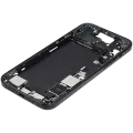 Mid-Frame Housing  W/ Charging Port Flex & Small Parts  For iPhone 15 Plus (US Version) (Used OEM Pull: Grade A) (Black)
