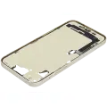 Mid-Frame Housing  W/ Charging Port Flex & Small Parts  For iPhone 15 Plus (US Version) (Used OEM Pull: Grade C) (Yellow)