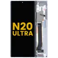 OLED Assembly With Frame For Samsung Galaxy Note 20 Ultra 5G (Refurbished) (Mystic White)