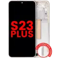 OLED Assembly With Frame For Samsung Galaxy S23 Plus (US & International) (Aftermarket Plus) (Cream)