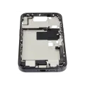 Mid-Frame Housing  W/ Charging Port Flex & Small Parts  For iPhone 16 Pro (US Version) (Used OEM Pull: Grade C) (Black Titanium)