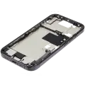 Mid-Frame Housing  W/ Charging Port Flex & Small Parts  For iPhone 16 Pro (US Version) (Used OEM Pull: Grade A) (Black Titanium)