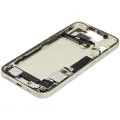 Mid-Frame Housing  W/ Charging Port Flex & Small Parts  For iPhone 15 (US Version) (Used OEM Pull: Grade C) (Yellow)