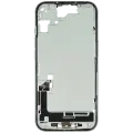 Mid-Frame Housing  W/ Charging Port Flex & Small Parts  For iPhone 15 (US Version) (Used OEM Pull: Grade C) (Green)