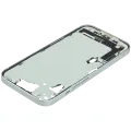 Mid-Frame Housing  W/ Charging Port Flex & Small Parts  For iPhone 15 (US Version) (Used OEM Pull: Grade A) (Green)