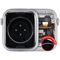 Housing Assembly Compatible For Watch Series 8 (45MM) (Aluminum/Silver) (Cellular Version)