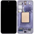 OLED Assembly With Frame For Samsung Galaxy S24 5G (US & International Version) (Used OEM Pull: Grade A) (Cobalt Violet)