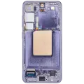 OLED Assembly With Frame For Samsung Galaxy S24 5G (US & International Version) (Used OEM Pull: Grade B/C) (Cobalt Violet)