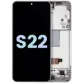 OLED Assembly With Frame For Samsung Galaxy S22 5G (Service Pack) (White)
