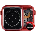 Housing Assembly Compatible For Watch Series 6 (40MM) (Used OEM Pull: Grade A) (Aluminum/Red) (Cellular Version)