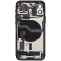 Back Housing W/ Charging Port Flex & Small Parts  For iPhone 12 (EU / Global Version) (Used OEM Pull: Grade A) (Black)