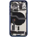 Back Housing W/ Charging Port Flex & Small Parts  For iPhone 12 (EU / Global Version) (Used OEM Pull: Grade A) (Blue)