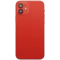 Back Housing W/ Charging Port Flex & Small Parts  For iPhone 12 (EU / Global Version) (Used OEM Pull: Grade A) (Red)