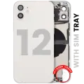 Back Housing W/ Charging Port Flex & Small Parts  For iPhone 12 (EU / Global Version) (Used OEM Pull: Grade A) (White)