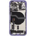 Back Housing W/ Charging Port Flex & Small Parts  For iPhone 12 (EU / Global Version) (Used OEM Pull: Grade B) (Purple)