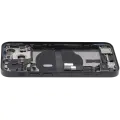 Back Housing W/ Charging Port Flex & Small Parts  For iPhone 13 Mini (EU / Global Version) (Used OEM Pull: Grade B) (Midnight)