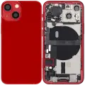 Back Housing W/ Charging Port Flex & Small Parts  For iPhone 13 Mini (EU / Global Version) (Used OEM Pull: Grade B) (Red)