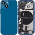 Back Housing W/ Charging Port Flex & Small Parts  For iPhone 13 Mini (US Version) (Used OEM Pull: Grade B) (Blue)