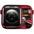 Housing Assembly Compatible For Watch Series 7 (41MM) (Used OEM Pull: Grade A) (Aluminum/Red) (GPS Version)