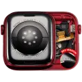 Housing Assembly Compatible For Watch Series 7 (45MM) (Used OEM Pull: Grade A) (Aluminum/Red) (GPS Version)