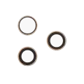 Back Camera Lens (Glass Only) With Adhesive For iphone 17 Pro / 17 Pro Max (3 piece set) (Real Sapphire) (Premium) (10 Pack)