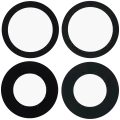 Back Camera Lens (Glass Only) With Adhesive For iPhone 16 / 16 Plus / 17 (2 Piece Set) (Aftermarket Plus)