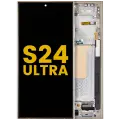 OLED Assembly With Frame For Samsung Galaxy S24 Ultra (Refurbished) (Titanium Yellow)
