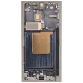 OLED Assembly With Frame For Samsung Galaxy S24 Ultra (US & International Version) (Aftermarket Plus) (120Hz) (Titanium Gray)