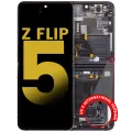 Inner OLED Assembly With Frame Compatible For Samsung Galaxy Z Flip 5 5G (F731) (US & International) (Refurbished) (Phantom Black)