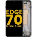 OLED Assembly With Frame For Motorola Edge 70 ( XT2601 / 2025）(Refurbished) (Gadget Gray)