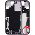 Mid-Frame Housing W/ Charging Port Flex & Small Parts  For iPhone 17 (US Version) (Used OEM Pull: Grade A) (Lavender)