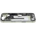 Mid-Frame Housing W/ Charging Port Flex & Small Parts  For iPhone 17 (EU / Global Version) (Used OEM Pull: Grade A) (Sage)