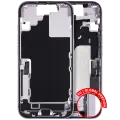 Mid-Frame Housing W/ Charging Port Flex & Small Parts  For iPhone 17 (EU / Global Version) (Used OEM Pull: Grade A) (Lavender)