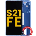 OLED Assembly With Frame For Samsung Galaxy S21 FE 5G (US & International) (Refurbished) (Blue)