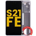 OLED Assembly With Frame For Samsung Galaxy S21 FE 5G (US & International Version) (Refurbished) (Lavender)