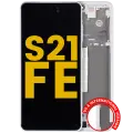 OLED Assembly With Frame For Samsung Galaxy S21 FE 5G (US & International) (Refurbished) (White)