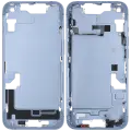 Mid-Frame Housing  W/ Small Parts For iPhone 14 (EU / Global Version) (Used OEM Pull: Grade C) (Blue)
