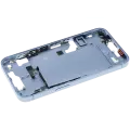 Mid-Frame Housing  W/ Small Parts For iPhone 14 (EU / Global Version) (Used OEM Pull: Grade C) (Blue)