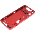 Mid-Frame Housing  W/ Small Parts For iPhone 14 (EU / Global Version) (Used OEM Pull: Grade C) (Red)