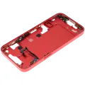 Mid-Frame Housing  W/ Small Parts For iPhone 14 (EU / Global Version) (Used OEM Pull: Grade C) (Red)