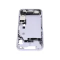 Mid-Frame Housing  W/ Charging Port Flex & Small Parts  For iPhone 14 (US Version) (Used OEM Pull: Grade C) (Purple)