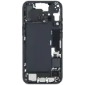 Mid-Frame Housing  W/ Charging Port Flex & Small Parts  For iPhone 15 (US Version) (Used OEM Pull: Grade B) (Black)