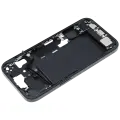 Mid-Frame Housing  W/ Charging Port Flex & Small Parts  For iPhone 15 (US Version) (Used OEM Pull: Grade B) (Black)