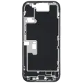 Mid-Frame Housing  W/ Charging Port Flex & Small Parts  For iPhone 16 Pro (EU / Global Version) (Used OEM Pull: Grade A) (White Titanium)