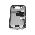 Mid-Frame Housing  W/ Charging Port Flex & Small Parts  For iPhone 16 Pro (EU / Global Version) (Used OEM Pull: Grade C) (White Titanium)