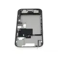 Mid-Frame Housing  W/ Charging Port Flex & Small Parts  For iPhone 16 Pro (EU / Global Version) (Used OEM Pull: Grade C) (White Titanium)