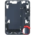 Mid-Frame Housing  W/ Charging Port Flex & Small Parts  For iPhone 14 (US Version) (Used OEM Pull: Grade B) (Midnight)