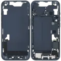 Mid-Frame Housing  W/ Charging Port Flex & Small Parts  For iPhone 14 (US Version) (Used OEM Pull: Grade B) (Midnight)