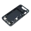 Mid-Frame Housing  W/ Charging Port Flex & Small Parts  For iPhone 14 (US Version) (Used OEM Pull: Grade B) (Midnight)