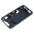 Mid-Frame Housing  W/ Charging Port Flex & Small Parts  For iPhone 14 (US Version) (Used OEM Pull: Grade B) (Midnight)